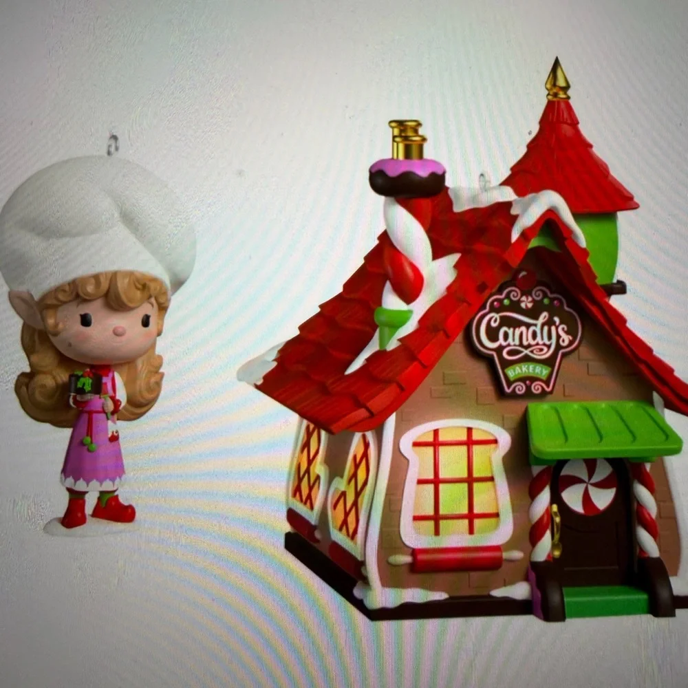 Hallmark Keepsake welcome to elf Ville Candy’s bakery ornaments, set of 2 44.99 - Picture 2 of 6
